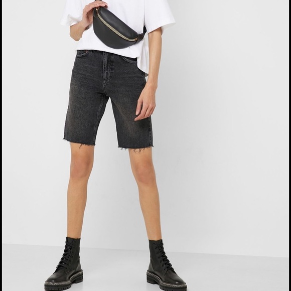 topshop denim cycling shorts